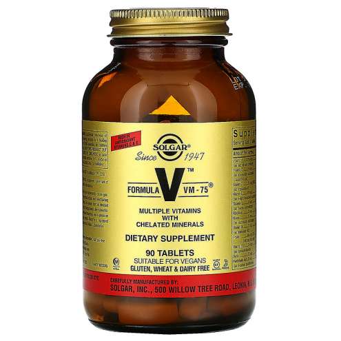 SOLGAR Formula VM-75 - Vitamínový a minerální komplex, 90 tablet